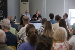 Στιγμιότυπο από την εκδήλωση Wine & Balance στο Πανεπιστήμιο Πατρών (5/21)