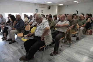Στιγμιότυπο από την εκδήλωση Wine & Balance στο Πανεπιστήμιο Πατρών (6/21)