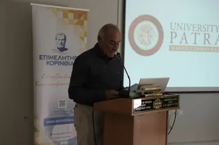Στιγμιότυπο από την εκδήλωση Wine & Balance στο Πανεπιστήμιο Πατρών (8/21)
